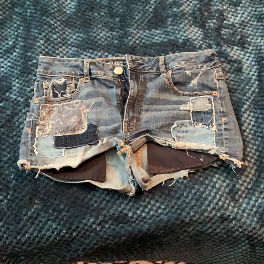 American Eagle Hi-Rise Shortie - Super Stretch - 8